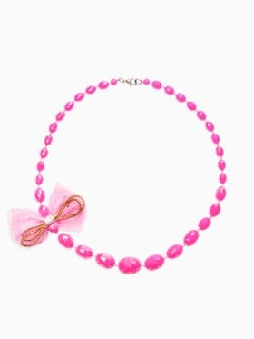 Бусы детские «Выбражулька. Бант», граненые бусины, 40 см, розовые