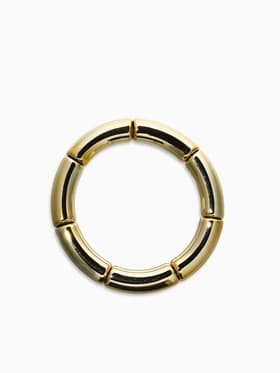 Браслет на резинке «Стиль. Гладкость», пластик, d=7 см, цвет золото