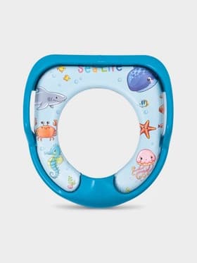 Сиденье для унитаза детское с ручками Доляна «Морская жизнь»