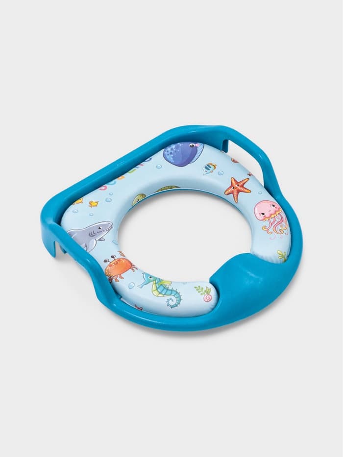 Сиденье для унитаза детское с ручками Доляна «Морская жизнь»