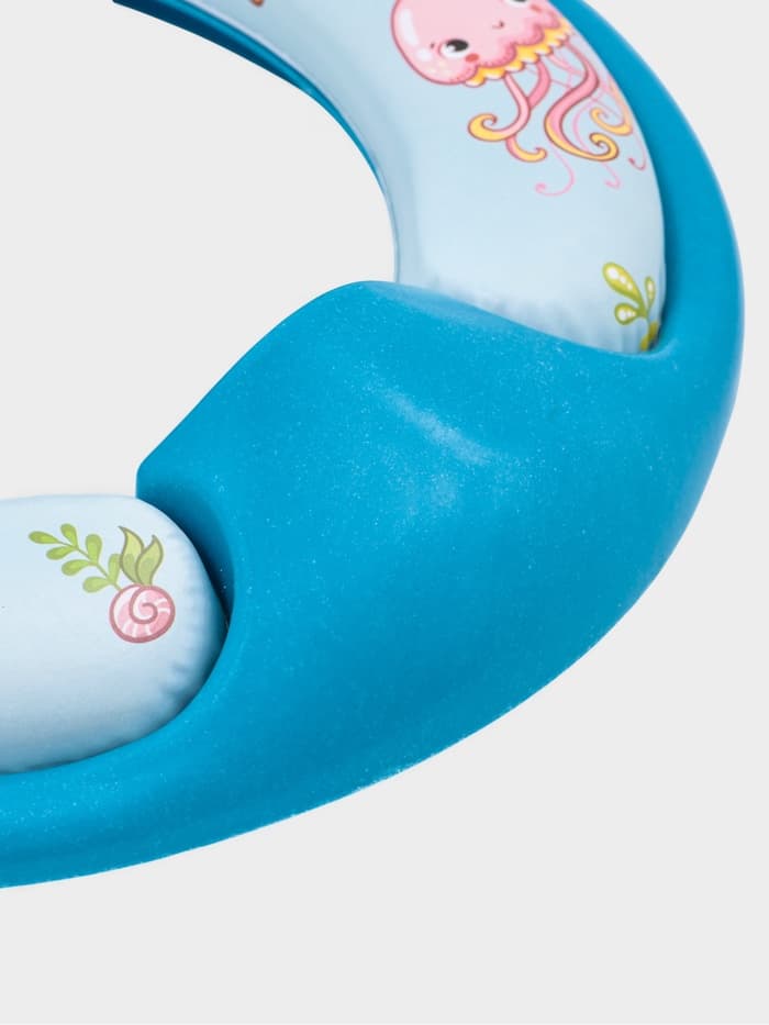 Сиденье для унитаза детское с ручками Доляна «Морская жизнь»