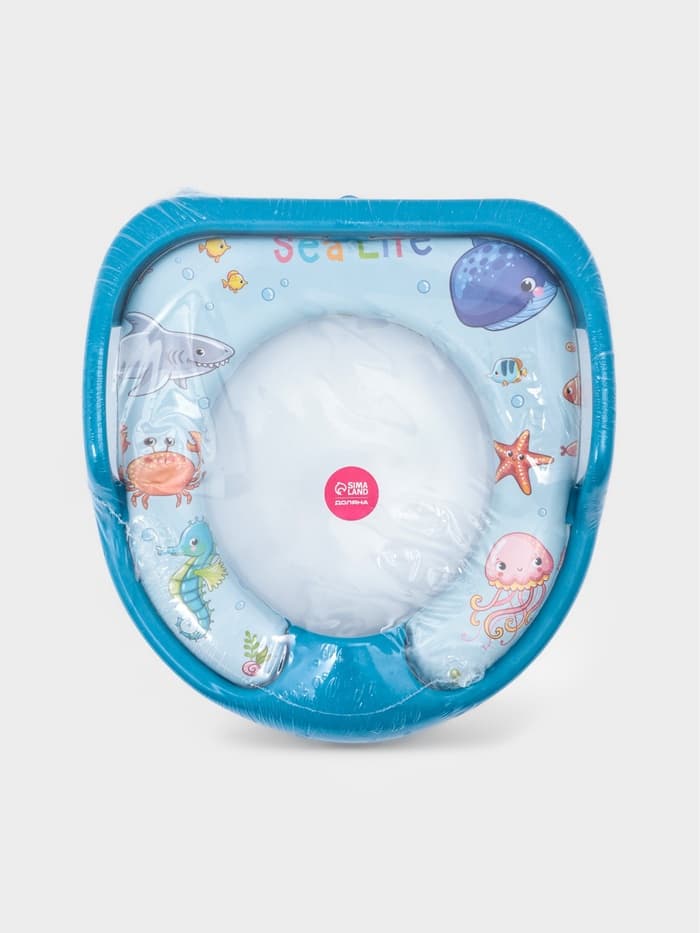 Сиденье для унитаза детское с ручками Доляна «Морская жизнь»