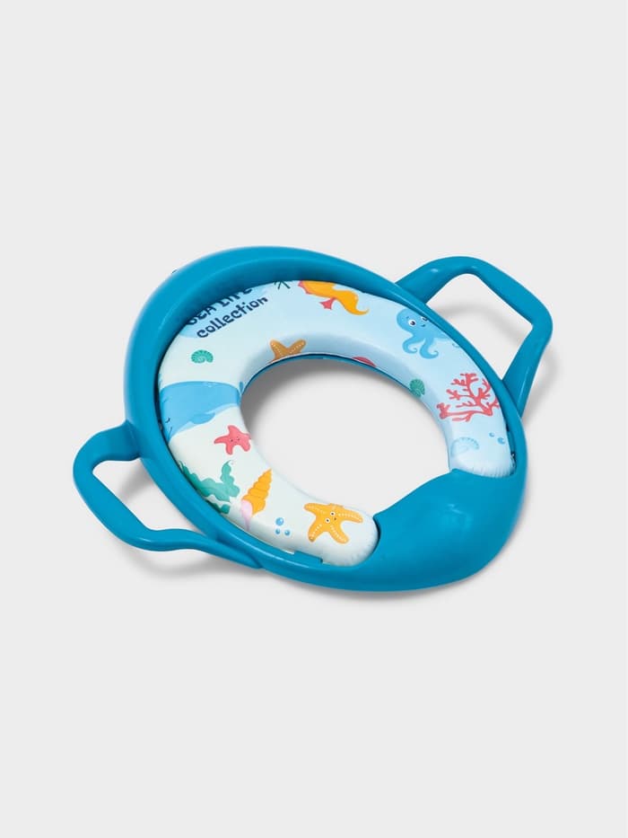 Сиденье для унитаза детское с ручками Доляна «Морской мир»