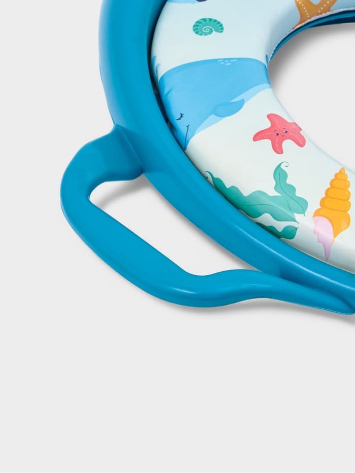 Сиденье для унитаза детское с ручками Доляна «Морской мир»