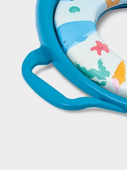 Сиденье для унитаза детское с ручками Доляна «Морской мир»