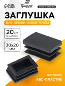 Заглушка для профильной трубы ТУНДРА, 30×20 мм, набор 20 шт.