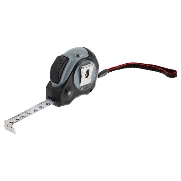 Рулетка ТУНДРА, двухкомпонентный корпус, автостоп, 3 м × 16 мм, магнитный зацеп