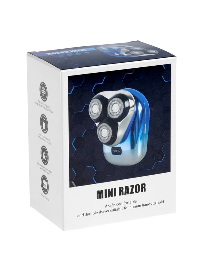 Электробритва LBR-10, 3 Вт, роторная, 3 головки, дисплей, от АКБ