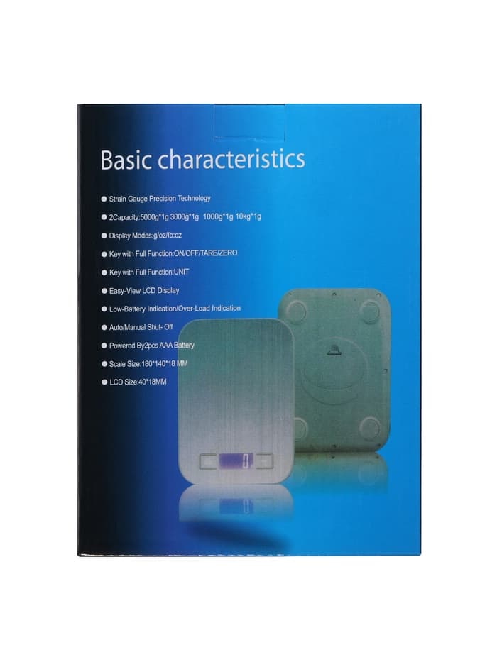 Весы кухонные LVE-028, электронные, до 5 кг, от батареек ААА×2, металл