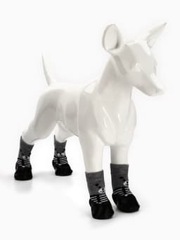 Носки «Мишки», размер L, 5×6.5 см, с прорезиненной подошвой, чёрные