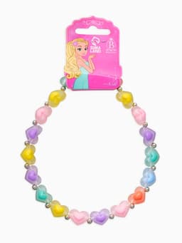 Бусы детские «Выбражулька. Сердце», d=17.5 см, разноцветные в серебре