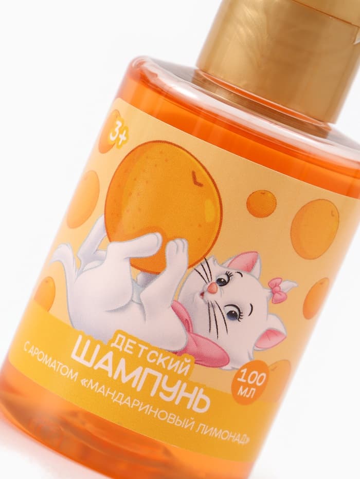 Шампунь детский, аромат мандариновый лимонад, 100 мл, Кошечка