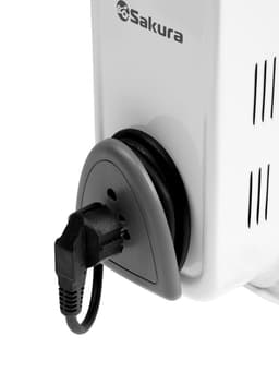 Обогреватель масляный Sakura SA-0329WG, 2000 Вт, до 20 м², 9 секций, механический, 3 режима