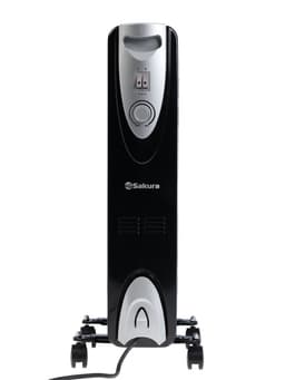 Обогреватель масляный Sakura SA-0377B, 1500 Вт, до 15 м², 7 секций, механический, 3 режима