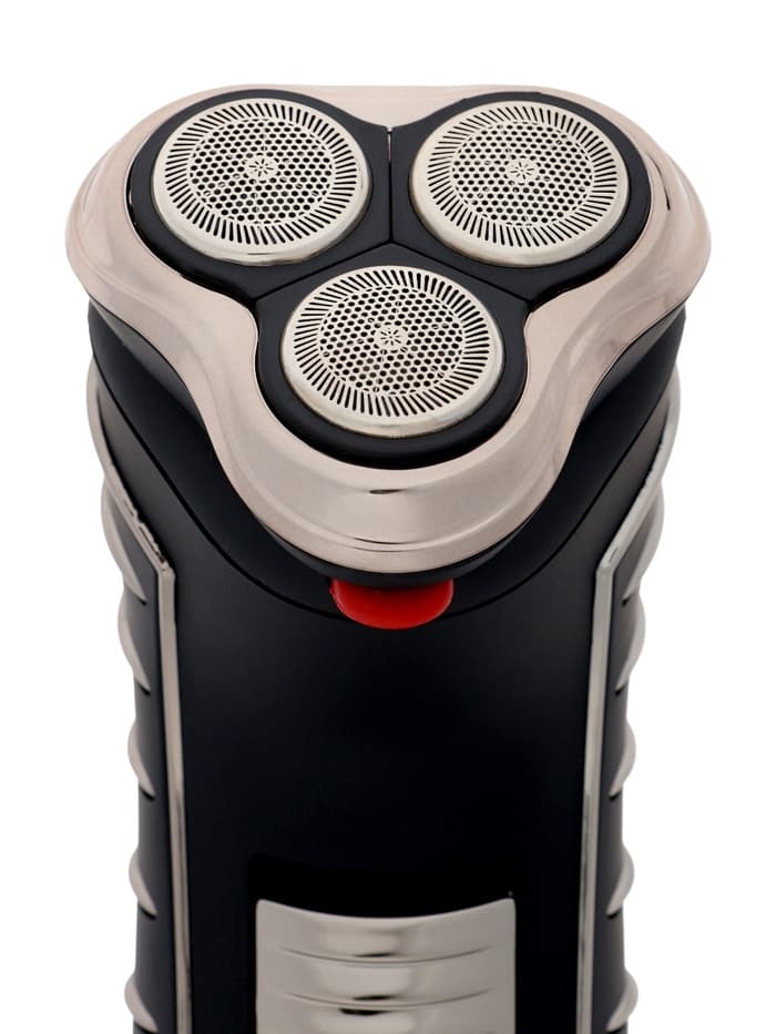 Электробритва Sakura SA-5414BK, АКБ, сеточная, 3 плавающие головки, триммер, чёрная