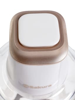 Измельчитель Sakura SA-6261W, 1.2 л, 500 Вт, стекло, 4 ножа, белый