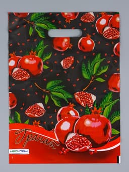 Пакет «Гранат», полиэтиленовый с вырубной ручкой 30×40 см, 60 мкм