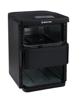 Аэрогриль BRAYER 2048BR, 2500 Вт, 2 чаши, 10 программ, 200°С, LED-дисплей, таймер, решётка