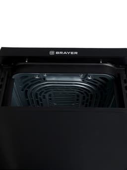 Аэрогриль BRAYER 2048BR, 2500 Вт, 2 чаши, 10 программ, 200°С, LED-дисплей, таймер, решётка