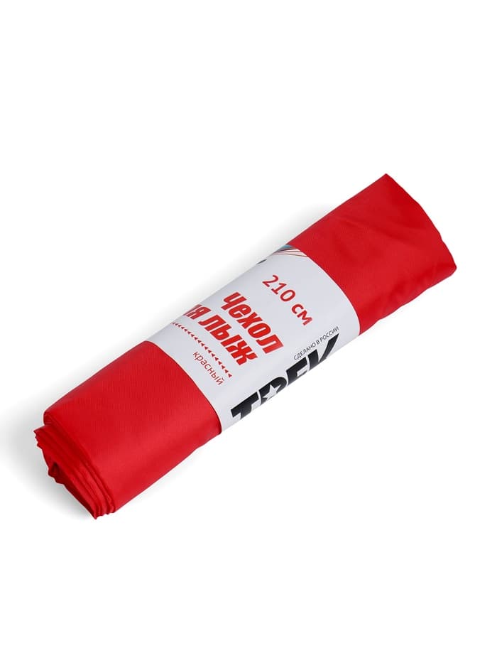 Чехол - сумка для беговых лыж, 210 см, красная