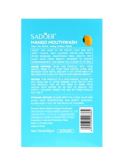 Ополаскиватель для полости рта в стиках со вкусом манго, 20 шт. по 10 мл