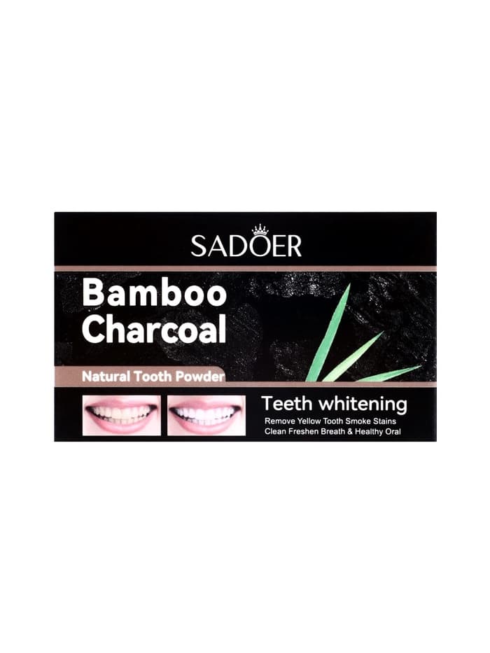Зубной порошок Sadoer с бамбуковым углём, 60 г
