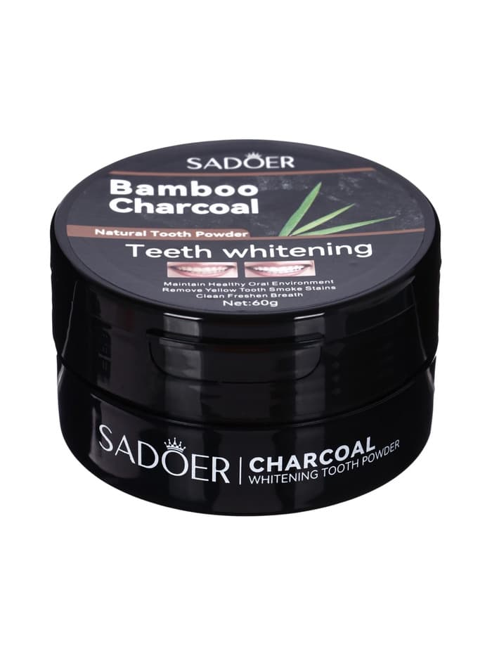 Зубной порошок Sadoer с бамбуковым углём, 60 г
