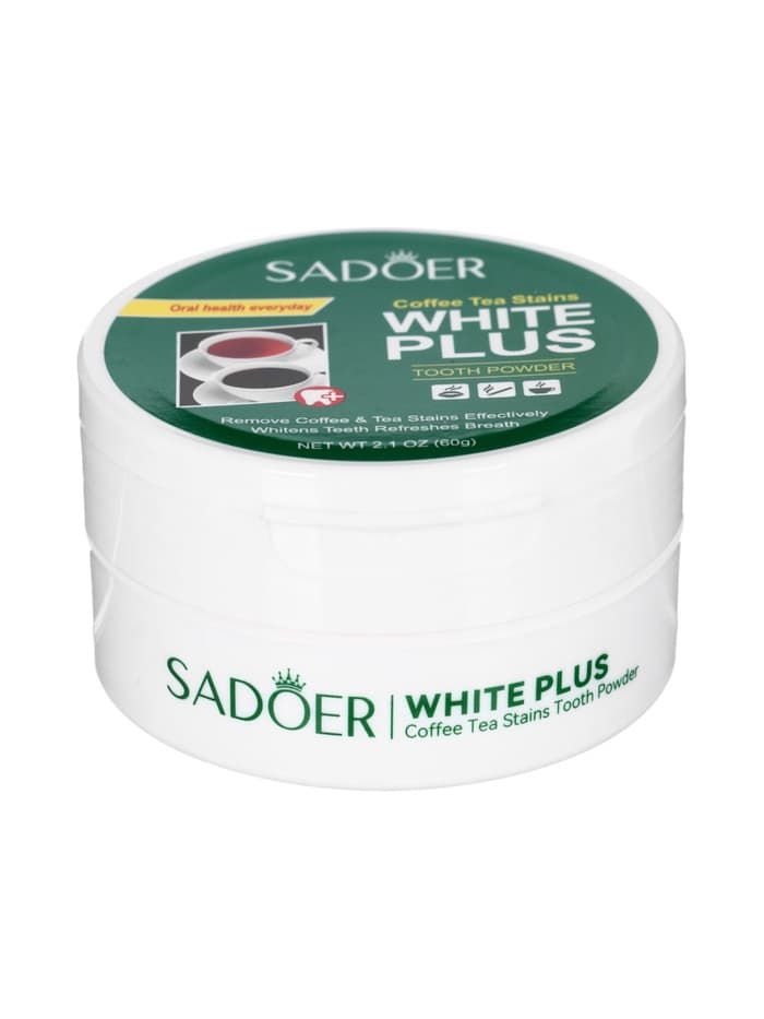 Зубной порошок Sadoer от чайного и кофейного налета, 60 г