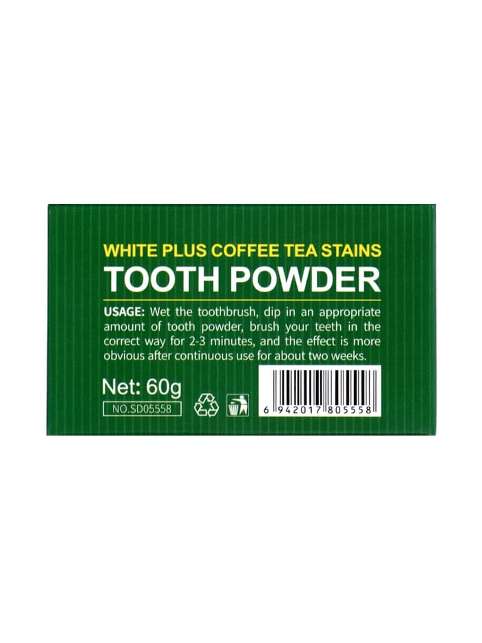 Зубной порошок Sadoer от чайного и кофейного налета, 60 г