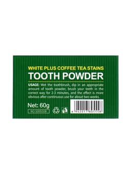 Зубной порошок Sadoer от чайного и кофейного налета, 60 г