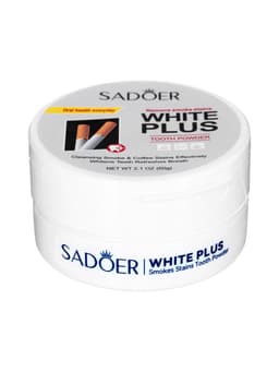 Отбеливающий зубной порошок Sadoer white plus от желтизны, 60 г