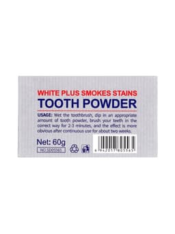 Отбеливающий зубной порошок Sadoer white plus от желтизны, 60 г