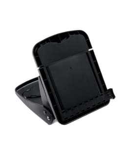 Дырокол металлический, 40 листов, с линейкой, чёрный