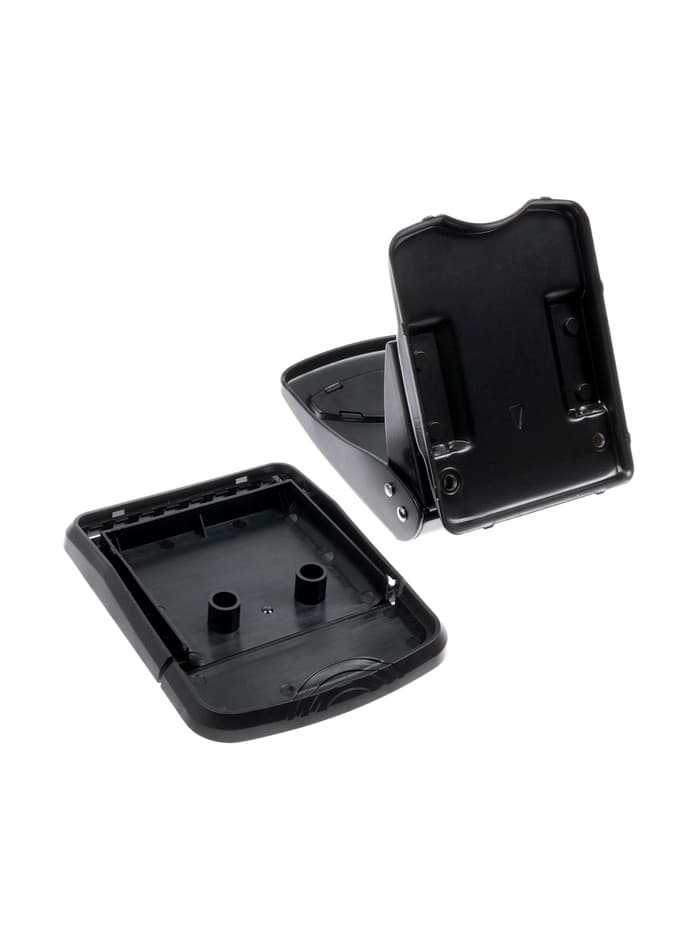 Дырокол металлический, 40 листов, с линейкой, чёрный