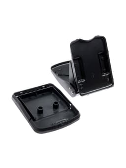 Дырокол металлический, 40 листов, с линейкой, чёрный