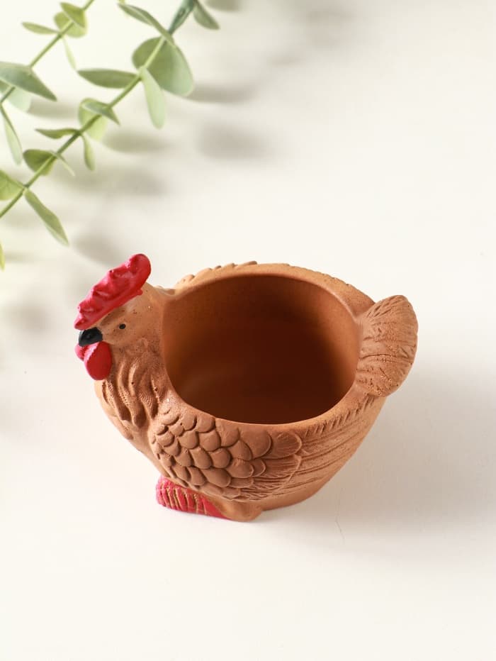 Подставка для мелочей «Курица» 8×9×6 см, мультиколор, гипс