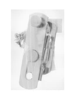 Шпингалет накладной ТУНДРА, прямой, 70 мм, цвет хром