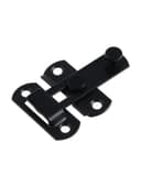 Шпингалет накладной ТУНДРА, прямой, 70 мм, черный