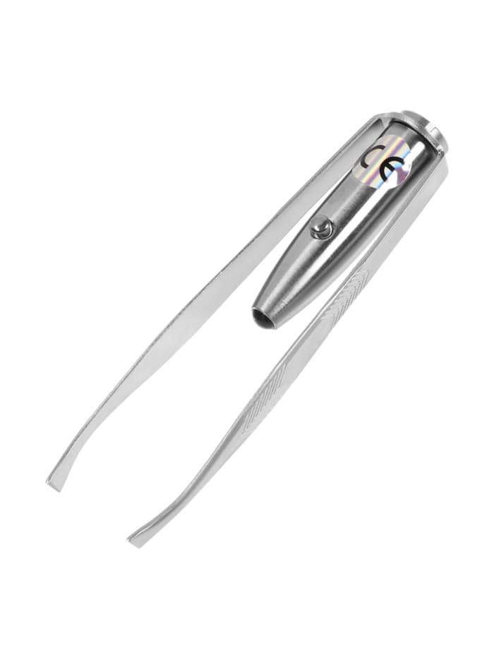 Пинцет LP-02, косметический, с подсветкой