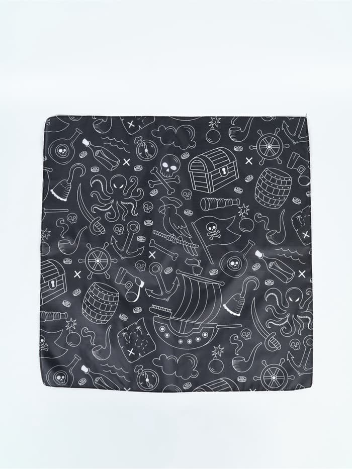 Бандана пиратская «Жизнь пирата», 50×50 см
