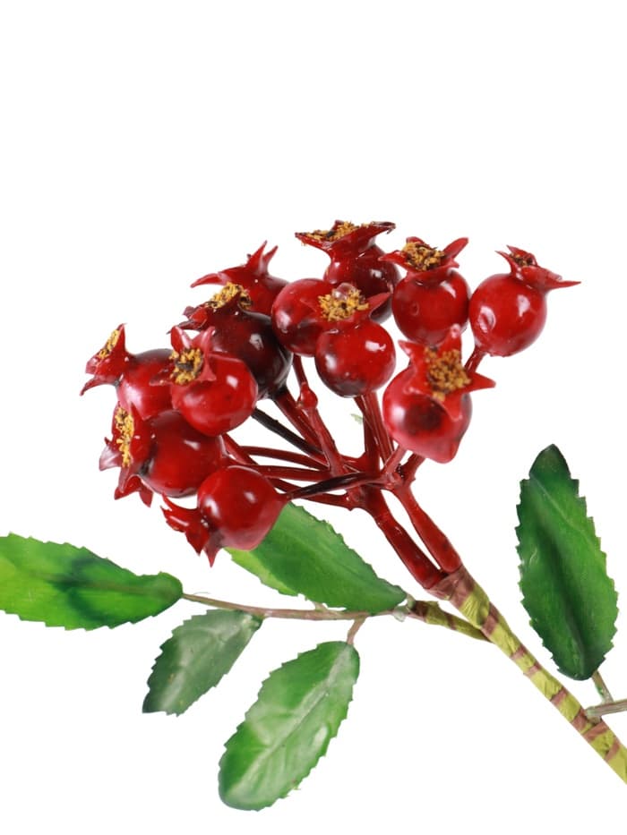 Цветы искусственные «Шиповника пучок», h=23 см, красные