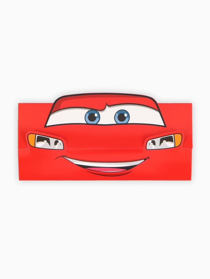 Конверт для денег фигурный «Машинки», 17.5×8 см