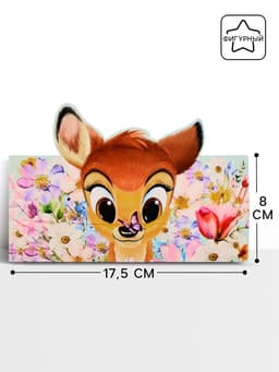 Конверт для денег фигурный «Оленёнок», 17.5×8 см