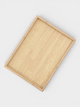 Подносы Доляна, набор 3 шт., 40×30 см, 35×25 см, 30×20 см, дерево, бежевые