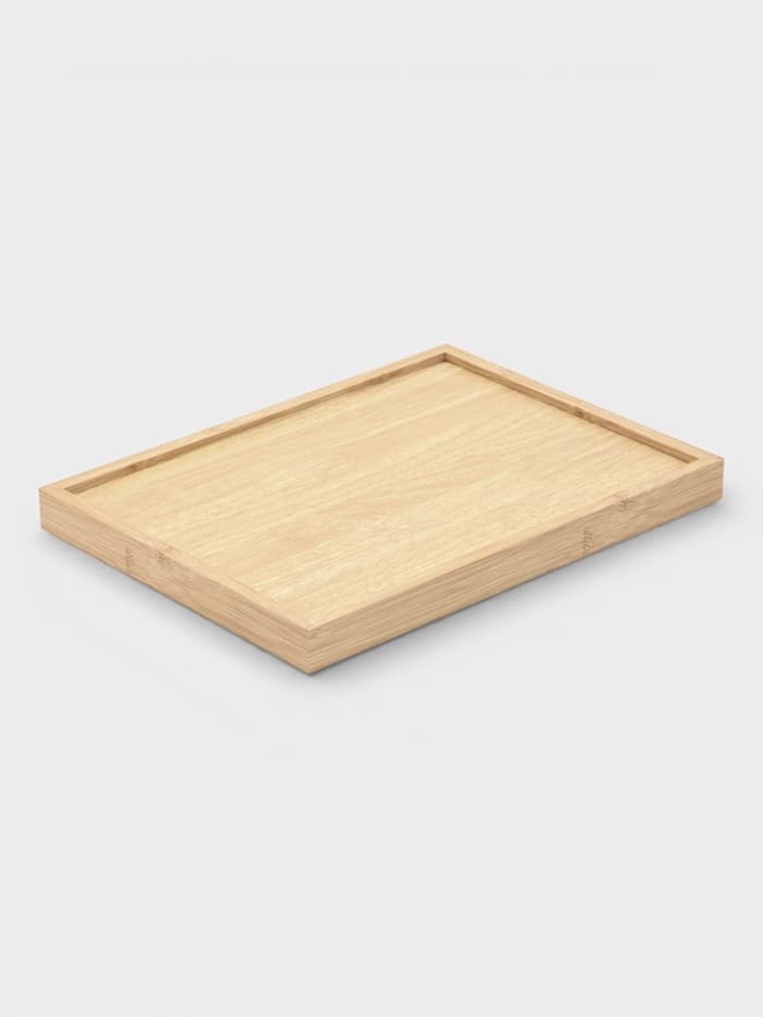 Подносы Доляна, набор 3 шт., 40×30 см, 35×25 см, 30×20 см, дерево, бежевые
