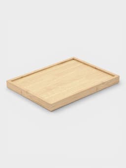 Подносы Доляна, набор 3 шт., 40×30 см, 35×25 см, 30×20 см, дерево, бежевые