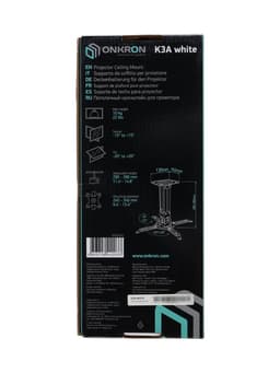 Кронштейн Onkron K3A, для проекторов, потолочно-настенный, до 10 кг, белый