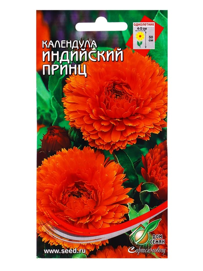 Семена цветов Календула Индийский Принц 20 шт