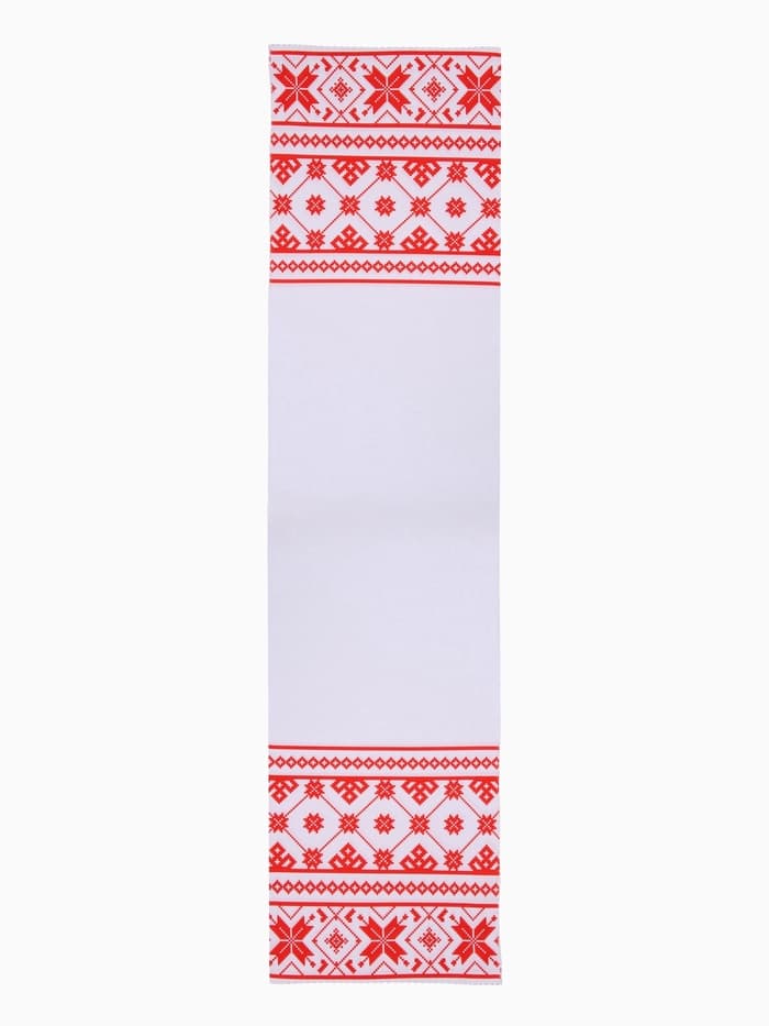 Рушник «Семейный очаг», 150×36 см, красный