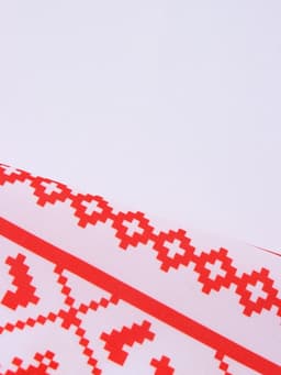 Рушник «Семейный очаг», 150×36 см, красный